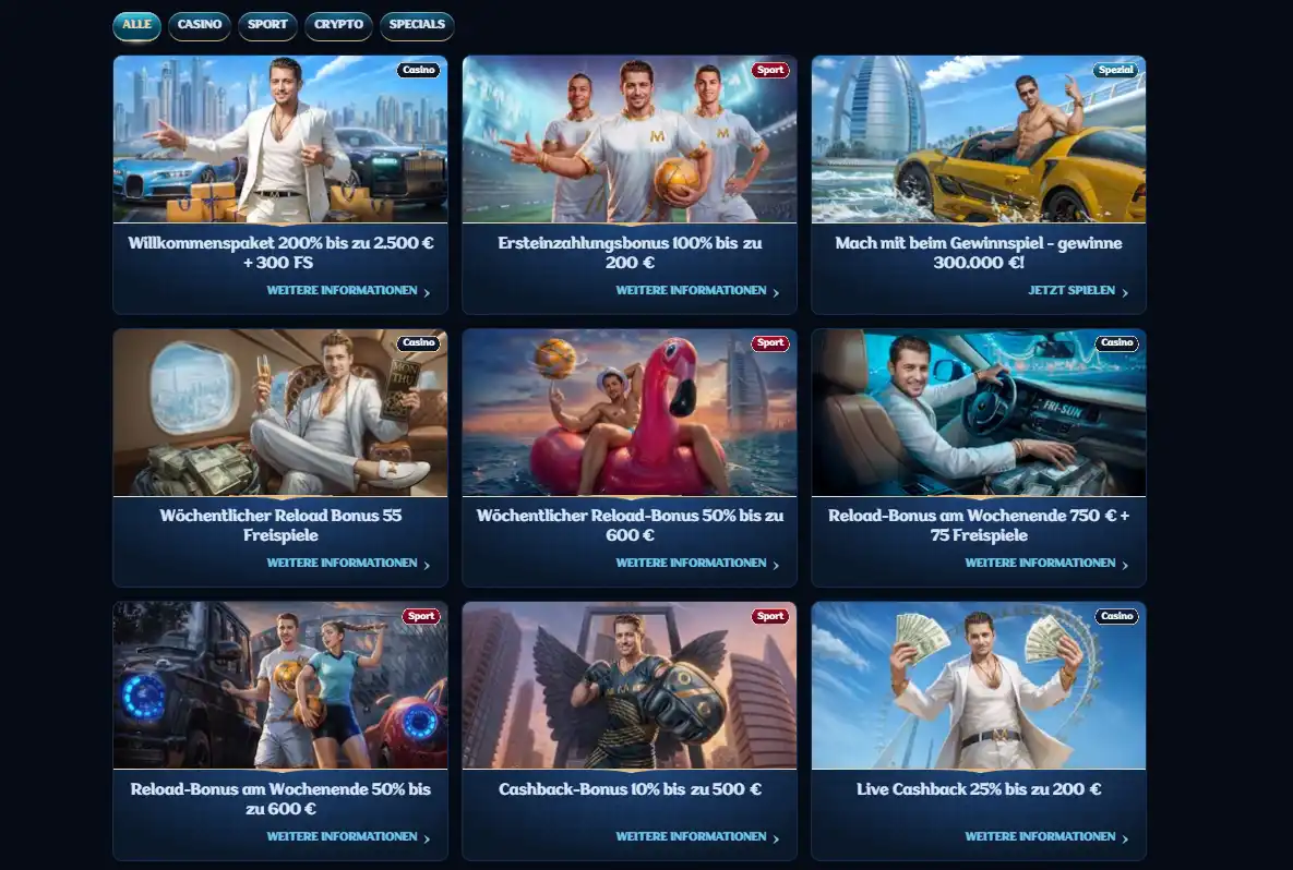 millioner casino bonus